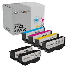 6PK 273XL T273XL BLACK COLOR HY Ink Cartridge for EPSON Expression XP-520 XP-600