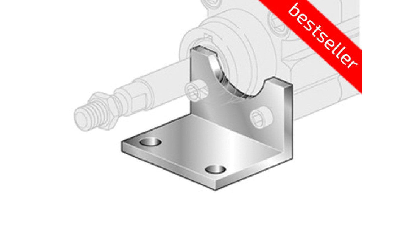 Foot D80 with mounting screws, XP / 080 /T2UK