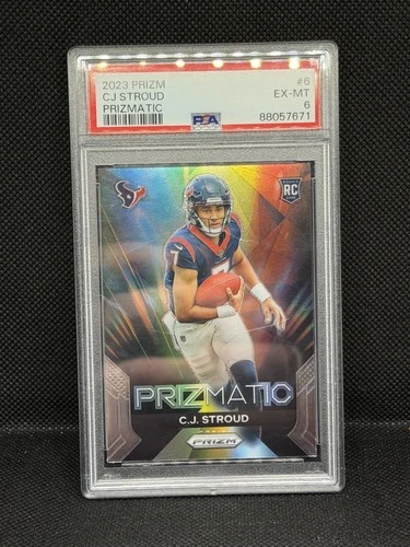 2023 Panini Prizm #6 C.J. Stroud Prizmatic PSA 6