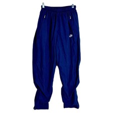 Vtg Nike 90s ladies navy blue cotton athletic lounge pants size 24  medium
