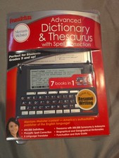 Franklin Merriam-Webster Advanced Electronic Dictionary Thesaurus  MWD-1500 NEW
