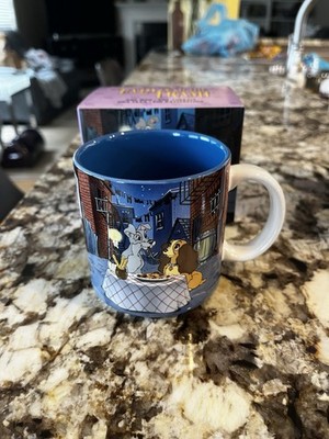 Disney Classic LADY AND THE TRAMP Coffee Mug with Original Box 12oz