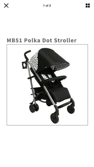 my babiie polka dot stroller
