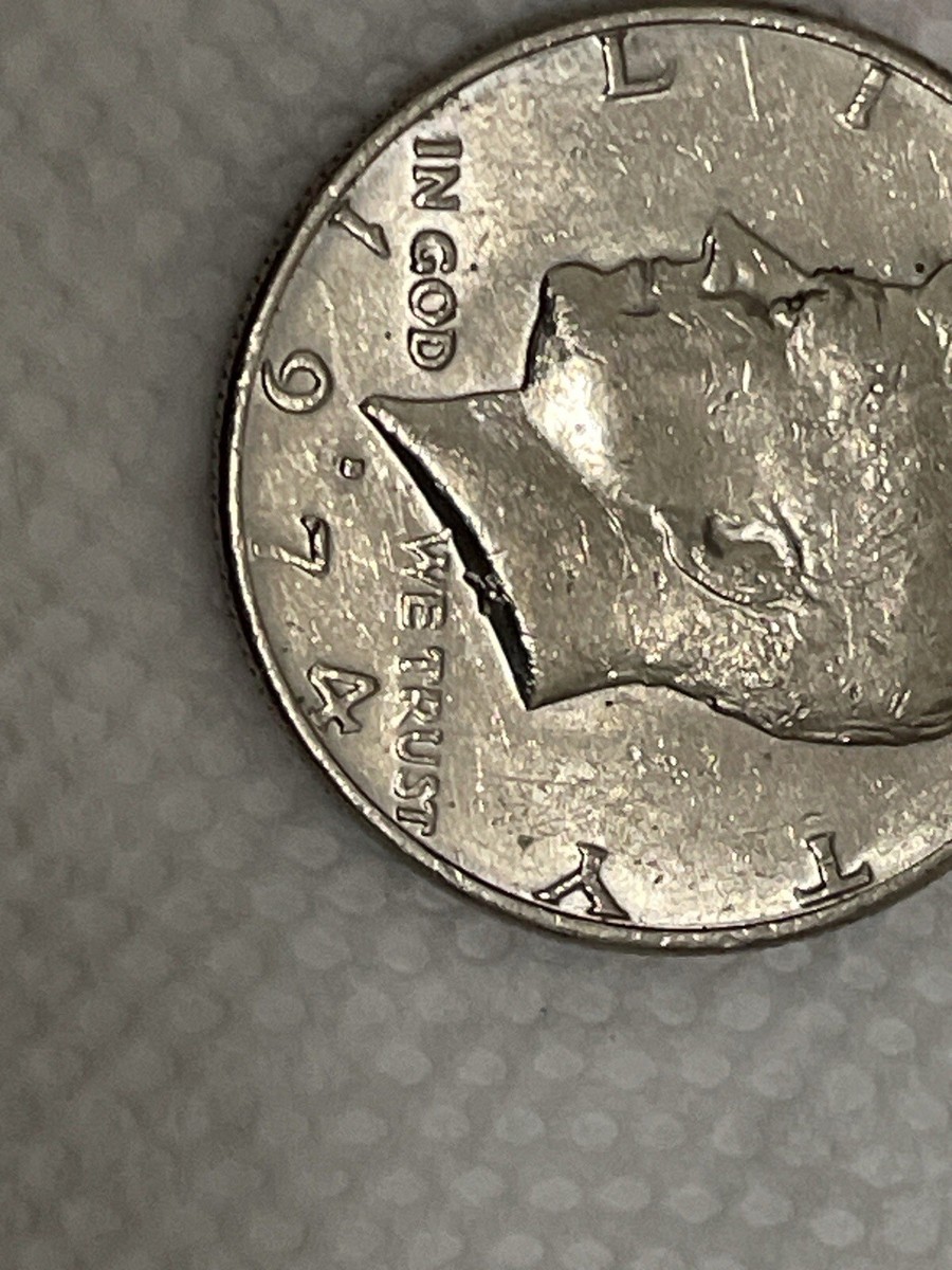 1974-D Kennedy Half - Double Die Mint Mark, Rim Error And More | eBay