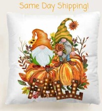 U CHOOSE Pillow COVER ONLY Autumn Fall Farmhouse Dining Thanksgiving Pumpkin