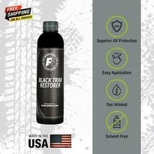 Exoforma Black Trim Restorer - Restores Factory Black to Plastic Trim 8 Fl Oz