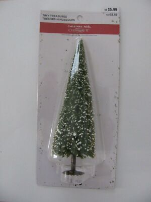 Celebrate It Tiny Treasures 7.5'' TREE Christmas Village Accessory NIP