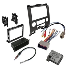 Car Stereo Radio Dash Kit & steering wheel control for 2008 - 2012 Ford Escape