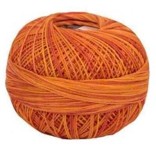 Lizbeth Egyptian Cotton Crochet Thread Size 80 Color 183 Orange Crush