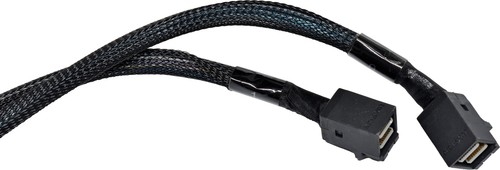 Kabel do transmisji danych IBM 12G MiniSAS HD 0,8m 00FK840 00FK841 Podwójny SFF-8643 - 2x SFF-8643 - Zdjęcie 4 z 6
