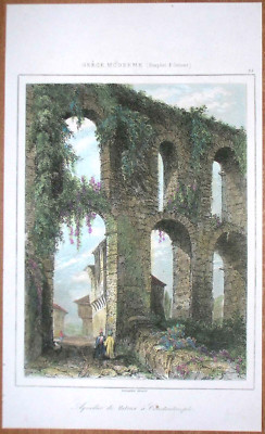 Tirage Vintage Original Constantinople Aqueduc De Valens Circa 1900 - Format 8.5x11.5 Cm - Réf. DB8036