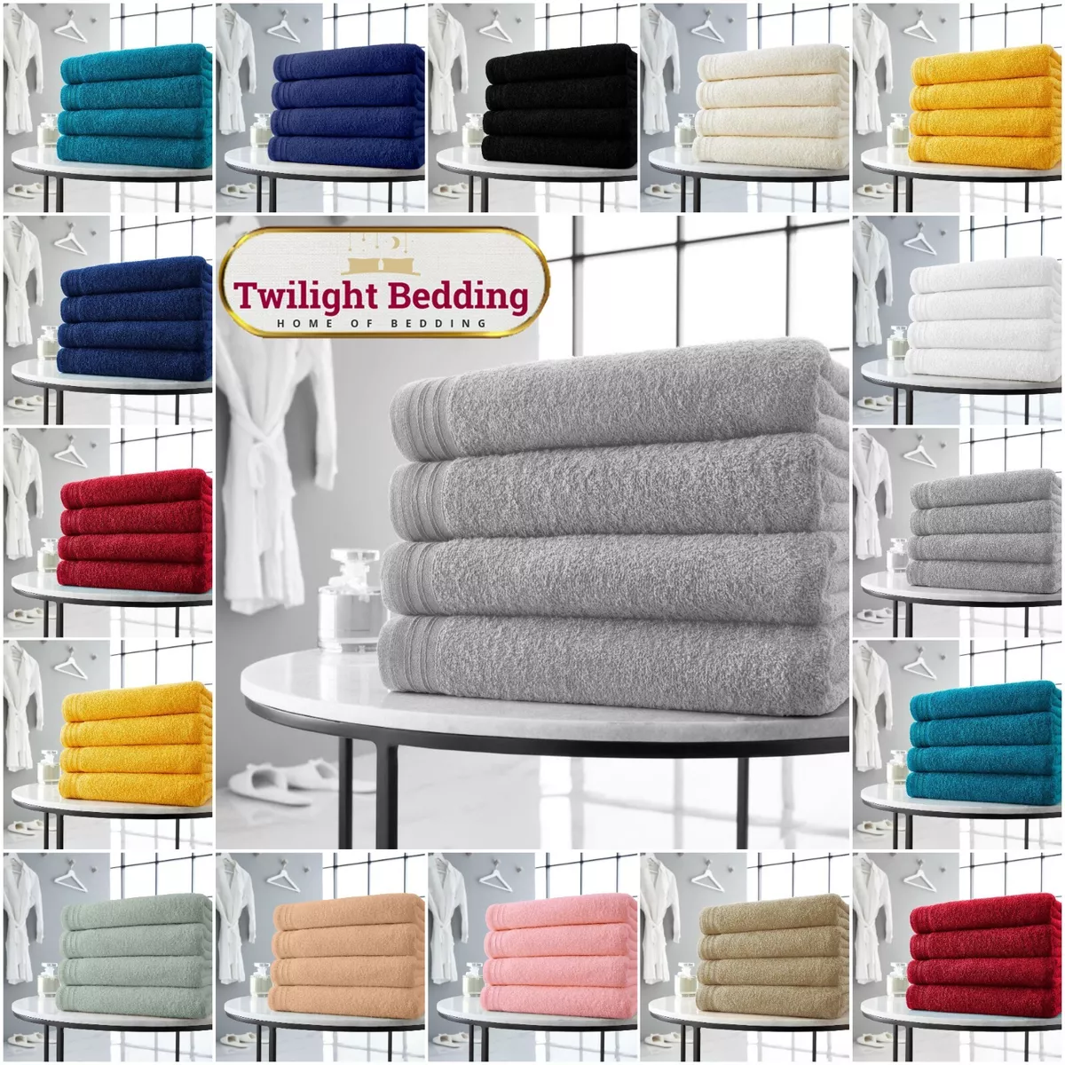 100% Cotton Bath Towels