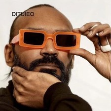 Square Multicolor Shades Sun Glasses Men Fashion Accessory Acrylic Eyewear 1pc