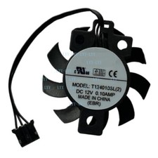1pcs Cooling Fan T124010SL 2 DC12V 0.10A 3-wire 27x27x14mm