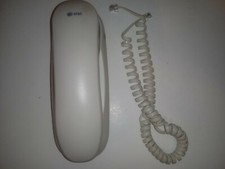 AT T DH902524185 Wall Mountable Corded Trimline Phone White Vintage