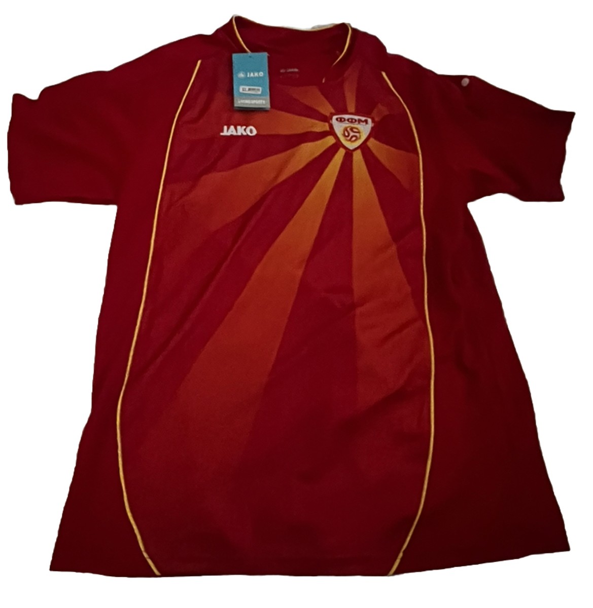 MACEDONIA Football Shirt Home JAKO XL (LARGE) EURO 2020 VINTAGE