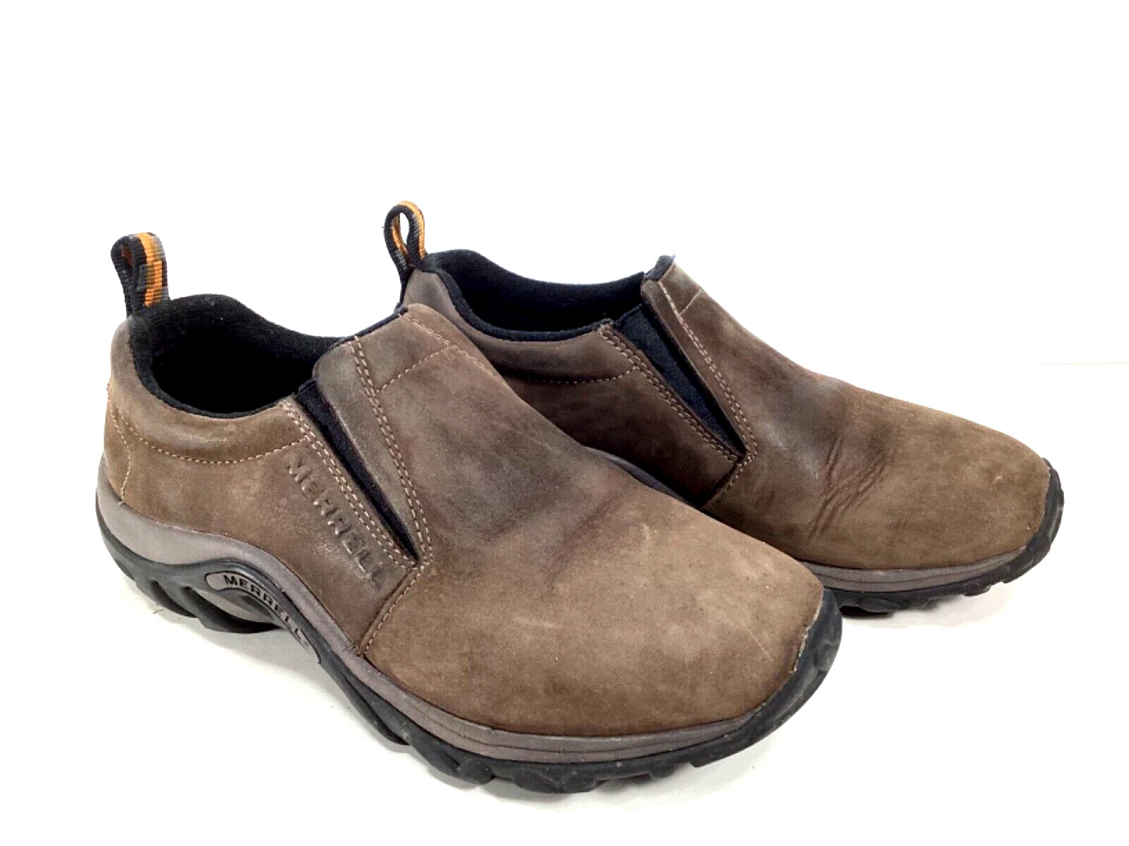 Merrell Womens Jungle Moc Nubuck Brown Leather Casual Comfort Shoes Size 7.5
