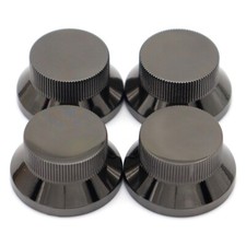 4Pcs Black Nickel Metal Hat Top Flat Top Bass...