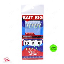 Fishing Bait Rigs Size 10 Premium sabiki 6 Hooks