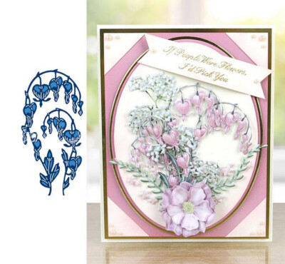 Metall Cutting Blumen Dies Scrapbooking Stencil Template Stanzschablone Karten 