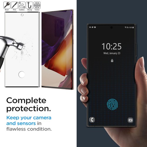 For Samsung Galaxy Note 20 Ultra 5G Clear Tempered Glass Full Screen Protector - Picture 9 of 16