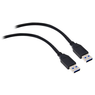 3ft USB 3.0 Cable Black Type A to Type A Male to Male 10U3-02103BK