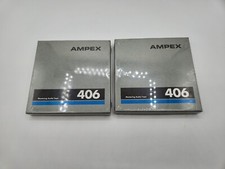 2 Sealed Ampex 5" 1/4" X 600 Sealed 406 Reel To Reel