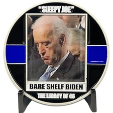 GL3-010 Thin Blue Line Funny inflation Sleepy Joe Bare Shelf Biden Gas parody Ch