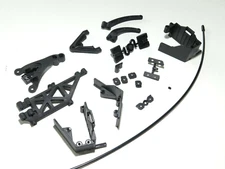 TKR6502 TEKNO EB410.2 BUGGY CHASSIS BRACES PARTS LOT SERVO MOUNTS