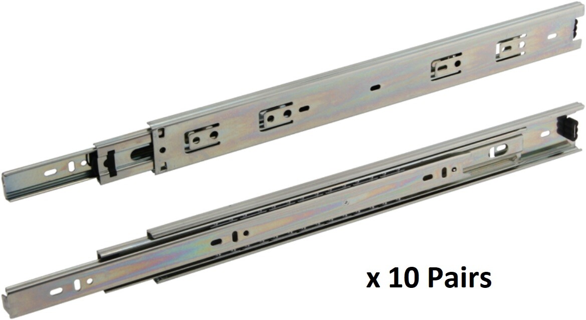 OURSHO 22 Inch Soft Close Drawer Slides 10 Pairs (20pcs) Heavy Duty Full Extension Ball Bearing - View #5