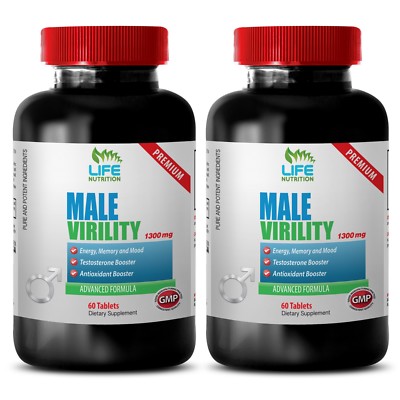 L-Arginine Plus - Male Virility 1300mg - Male Sexual Stimulant Pills 2B