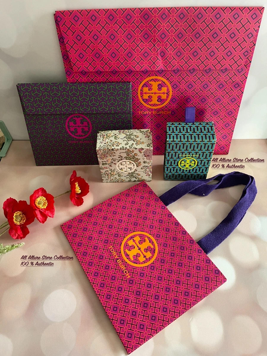 Tory Burch Paper Gift Bag in Blue - Luxe Purses