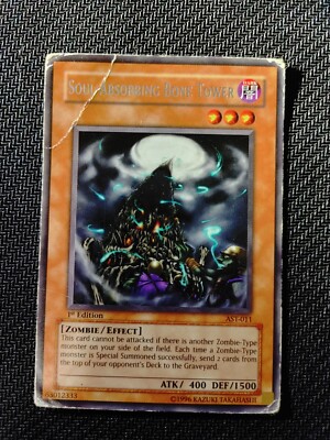Yugioh Soul-Absorbing Bone Tower AST-011 1st Edition Rare HP/DMG | eBay