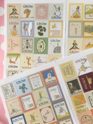 The Little Prince Sticker Stamp Scrapbook Cardmaking Le Petit Prince 80 stickers - Afbeelding 1 van 10