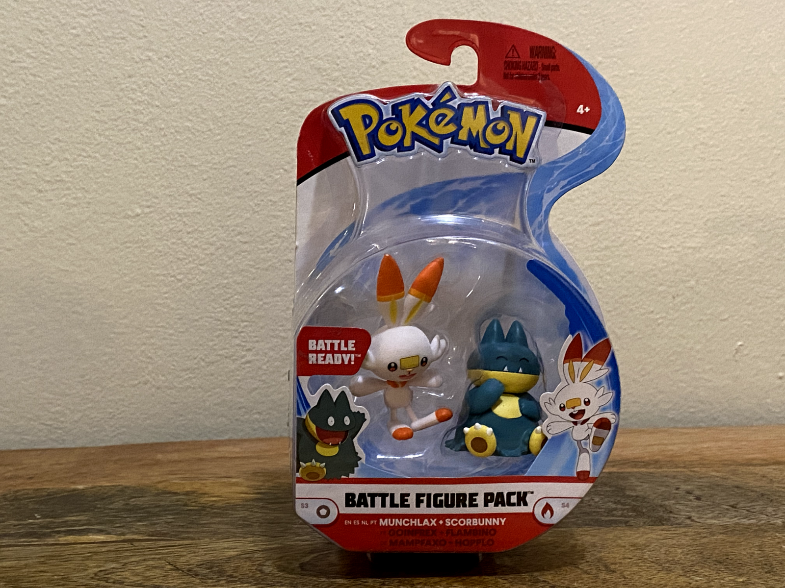 Pokemon Battle Figures Munchlax & Scorbunny Pack *SELLADO*