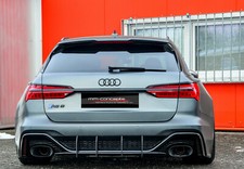 CUP Diffusor Ansatz + Seiten + Wing für Audi RS6 C8 Heck Einsatz Stoßstange INGE