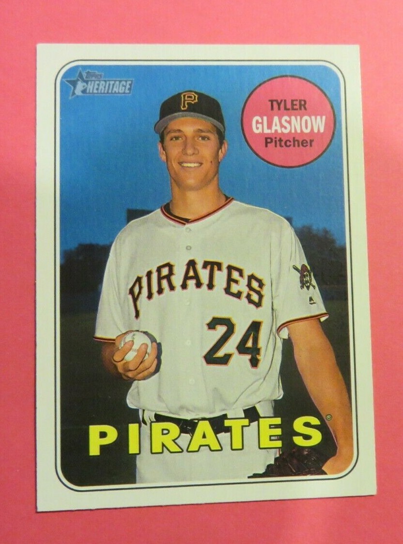 2018 Topps Heritage, Pittsburgh Pirates - TYLER GLASNOW