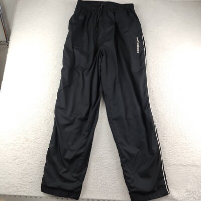 Vintage New Balance Track Pants Men's XL Black Mesh Lined Baggy Y2K Grunge 