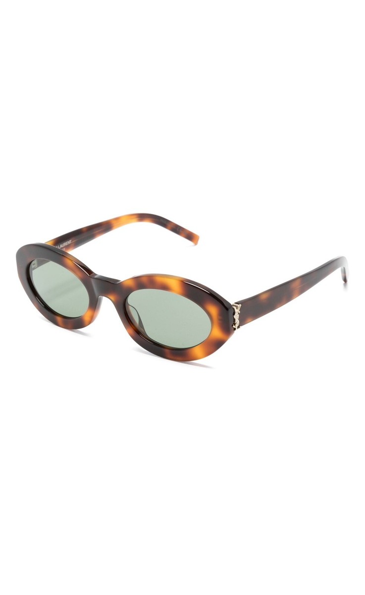 SAINT LAURENT トータス サングラス SAINT LAURENT EYEWEAR Square-frame tortoiseshell acetate