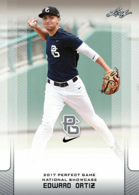 EDWARD ORTIZ 2017 LEAF ''1ST EVER PRINTED'' PERFECT GAME ROOKIE CARD! 