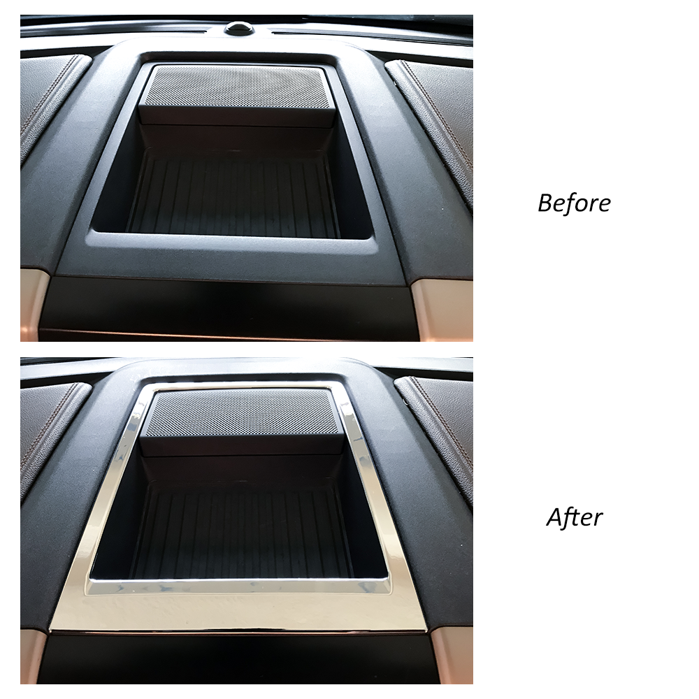 For 201-2020 Ford F150 F-150 Central Control Storage Box Trim Chrome Accessories