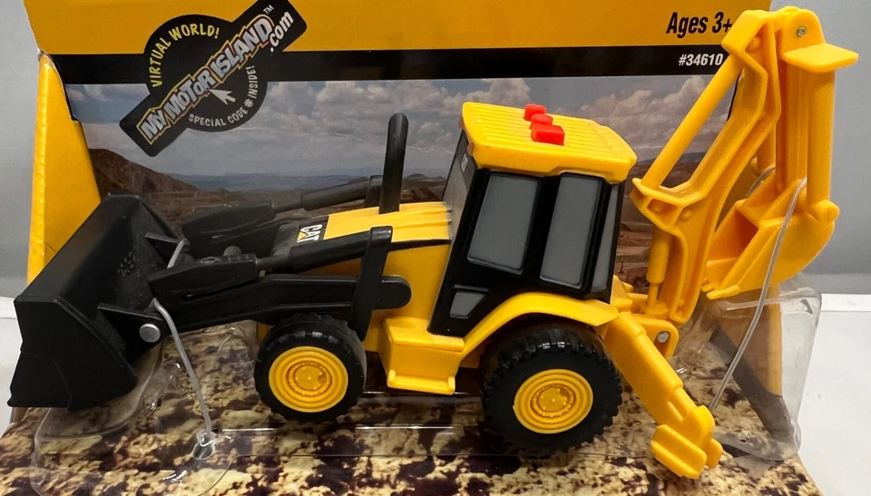 CAT Mini Mover Loader Backhoe Lights & Sounds Battery Operated - 011543346104 - Image 2 of 4