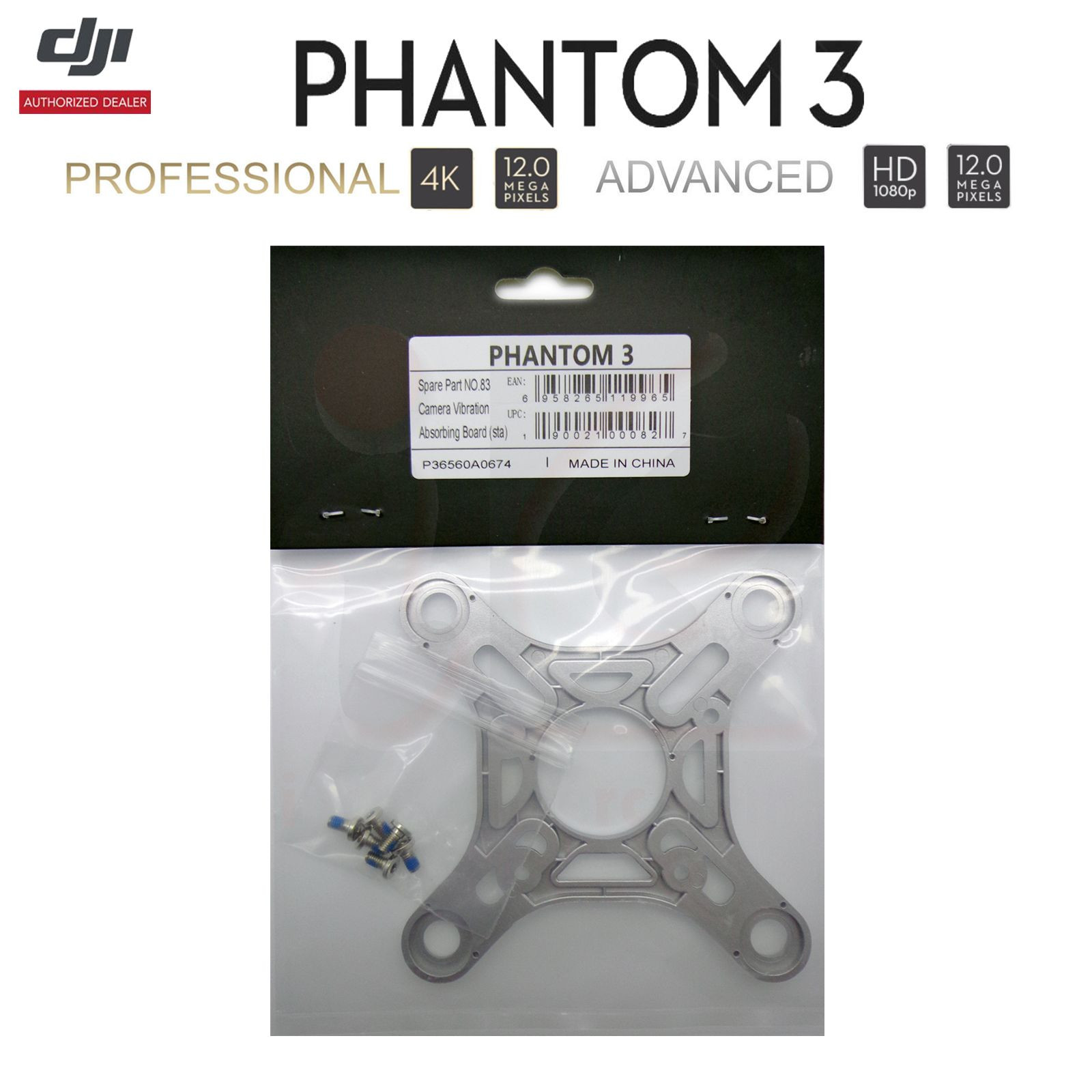 DJI Phantom 3 Pro/Adv RC Camera Drone Part 39 Camera Vibration Absorbing Board-image