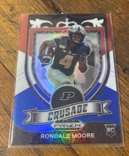 2021 Panini Prizm Draft Picks Rondale Moore CRUSADE RED, WHITE & BLUE Prizm RC