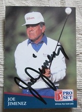 RARE JOE JIMENEZ AUTO SIGNED TRADING CARD PGA TOUR GOLFER BLOWOUT SALE