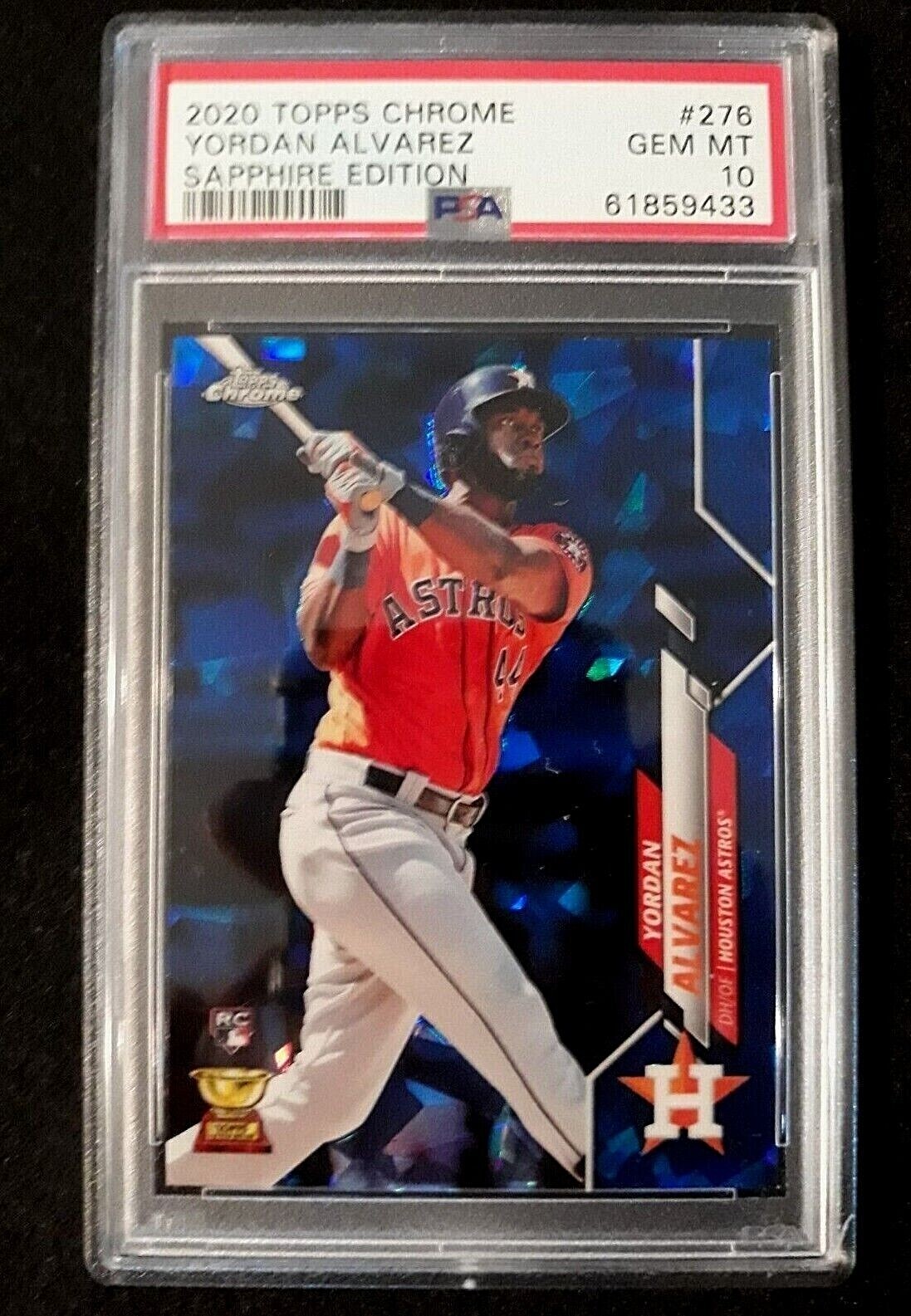 2020 Topps Chrome Sapphire Edition Yordan Alvarez #276 PSA 10 Gem Mint