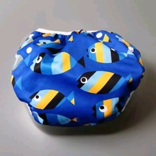 Alva baby Swim Diaper blue fish