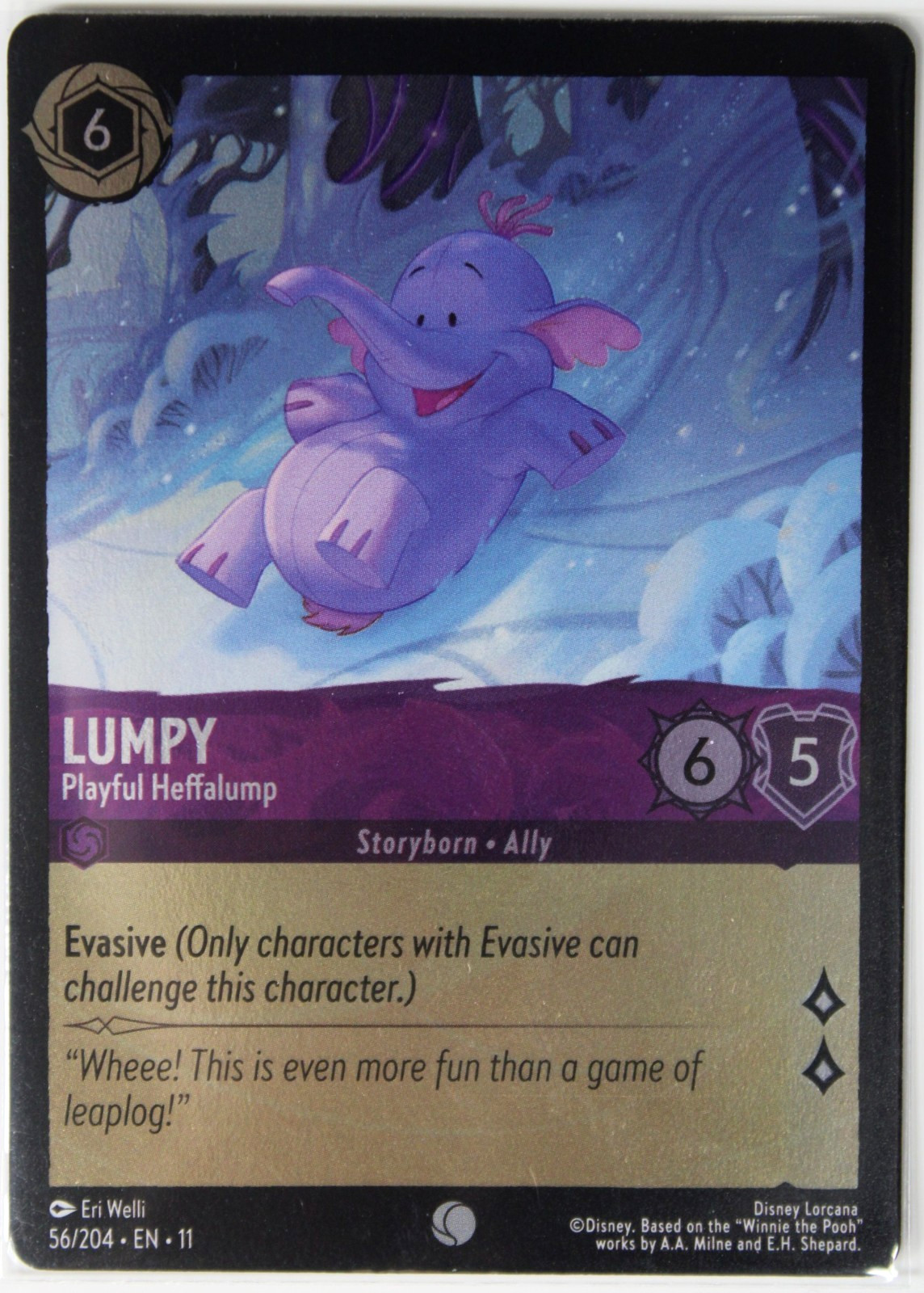 Lumpy - Playful Heffalump 56/204 Common Foil NEW Winterspell EN11
