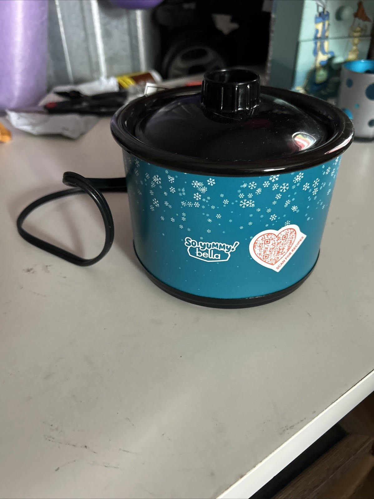 So Yummy by Bella Mini Dipper Blue Electric Fondue/Chocolate Set Dishwasher Safe