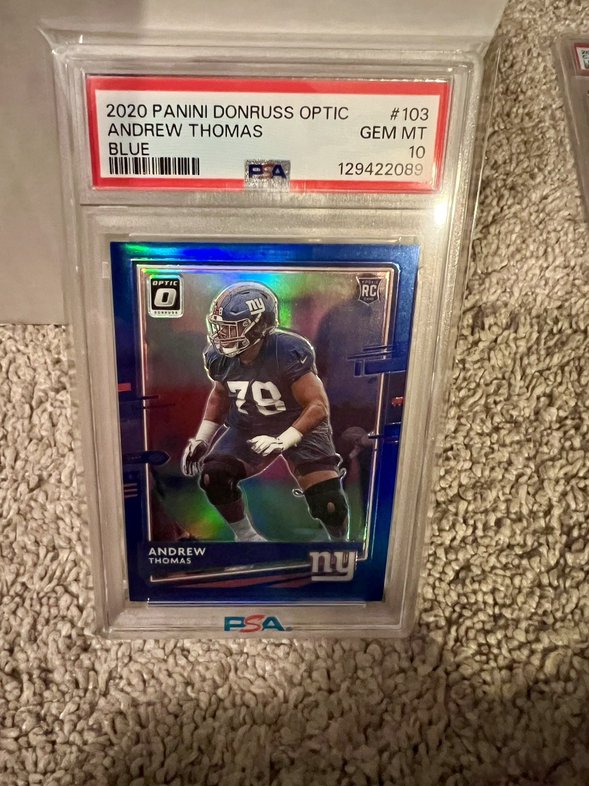 Andrew Thomas Panini Donruss Optic #103 Blue